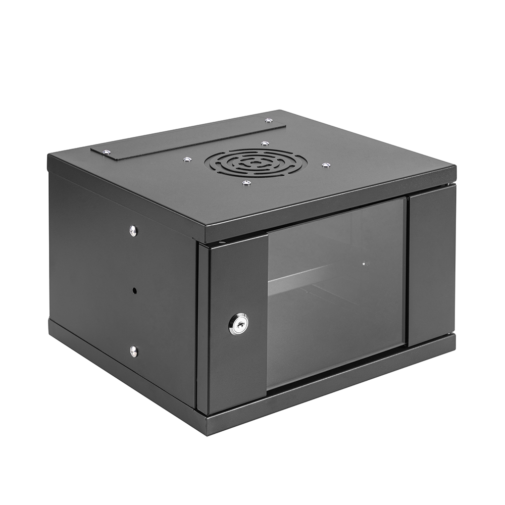 4U Wall-Mounted 10-Inch Lockable Network Cabinet