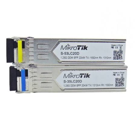 MikroTik 1.25G BiDi WDM SFP Transceiver Pair