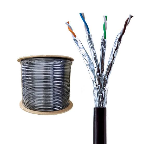 Cat6A / Cat6E Shielded Twisted Pair Network Cable Roll